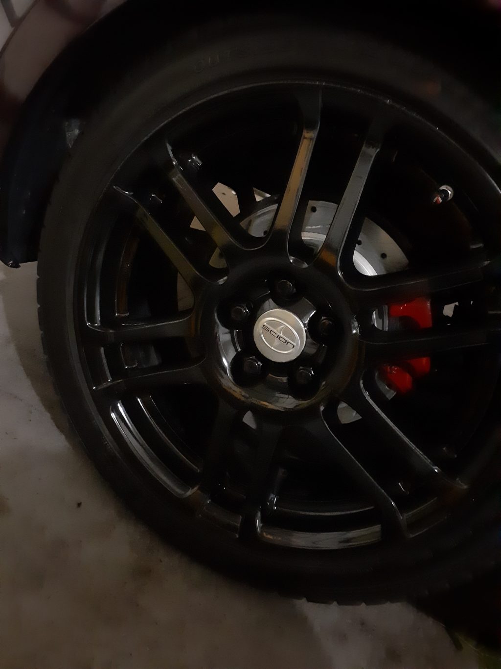 Protect newly painted wheels