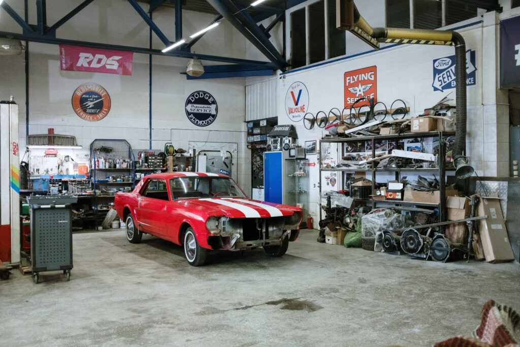 Auto repair shop storage