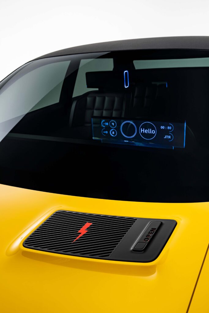 Renault 5 EV prototype heads up display