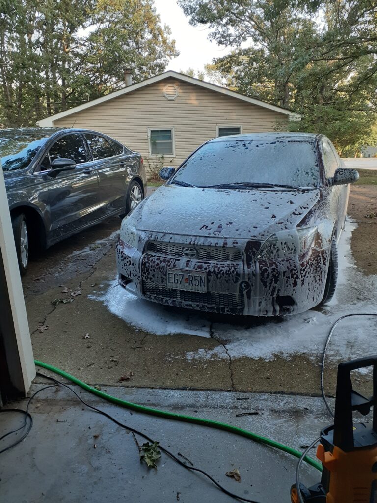 pressure washer foam output